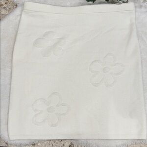 Freshman 1996 cream knit skirt